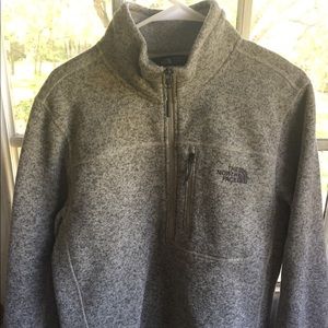 North face heavy pull over fleece